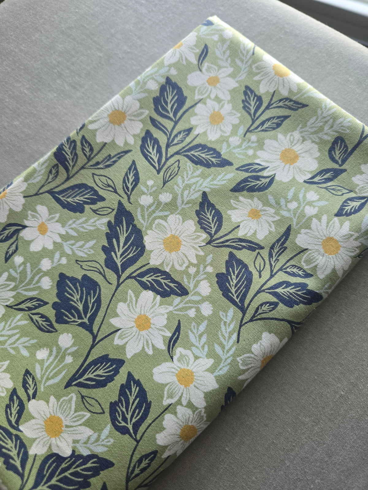 Whole Cloth Baby Quilt Kit- Sage Daisy